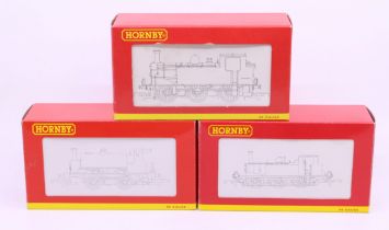 Hornby: A collection of three boxed Hornby, OO Gauge, tank locomotives to comprise: References: