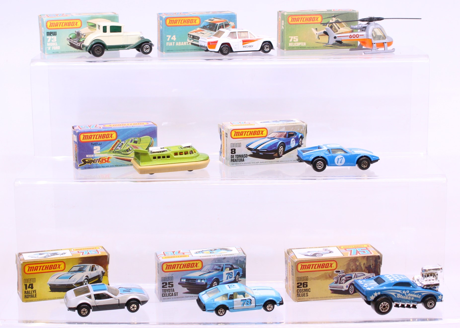 Matchbox: A collection of eight assorted boxed Matchbox 75 Series vehicles to comprise: Model 'A' - Image 2 of 2