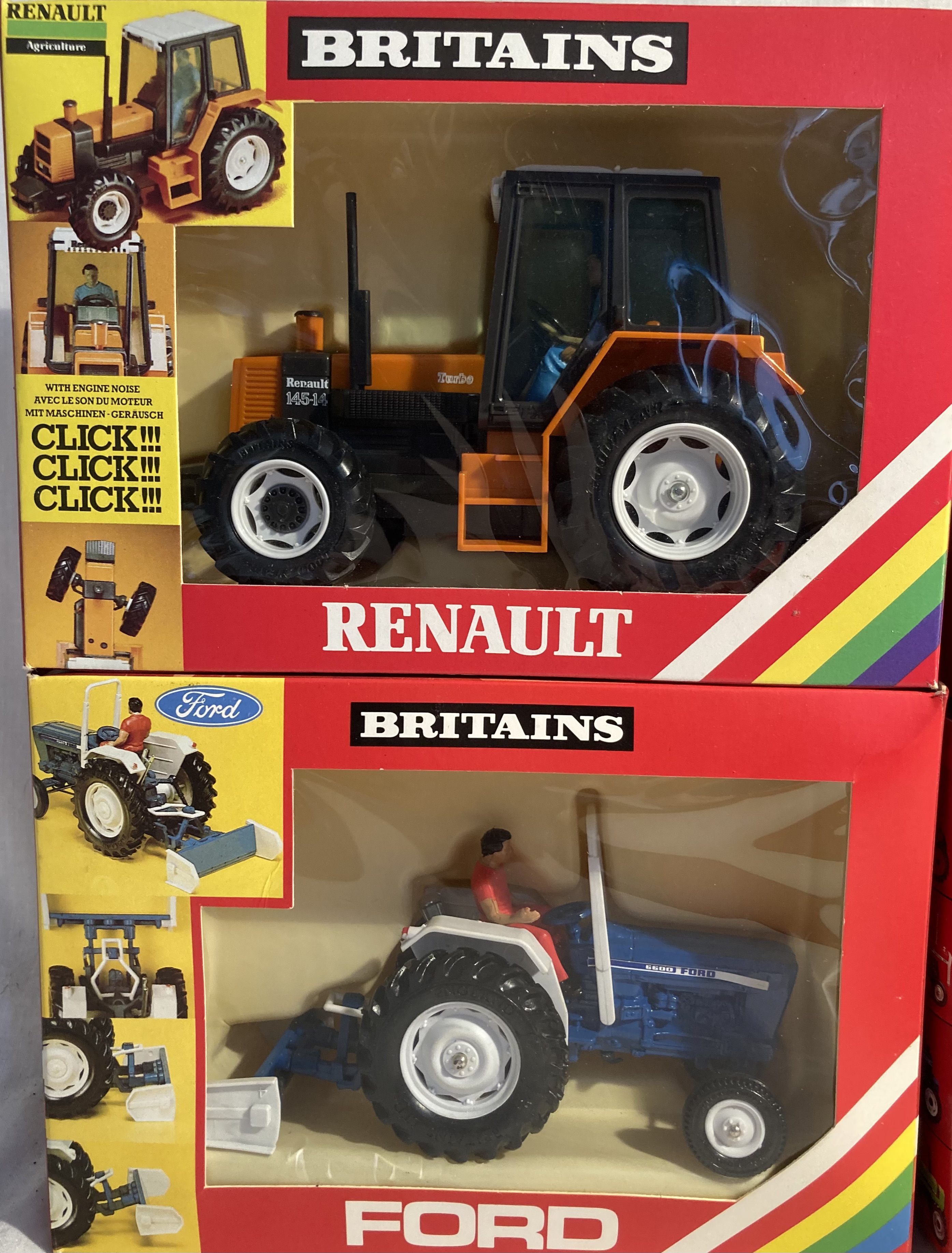Britains: A collection of assorted Britains farm tractors and implements to include: rare 9516 - Image 2 of 4