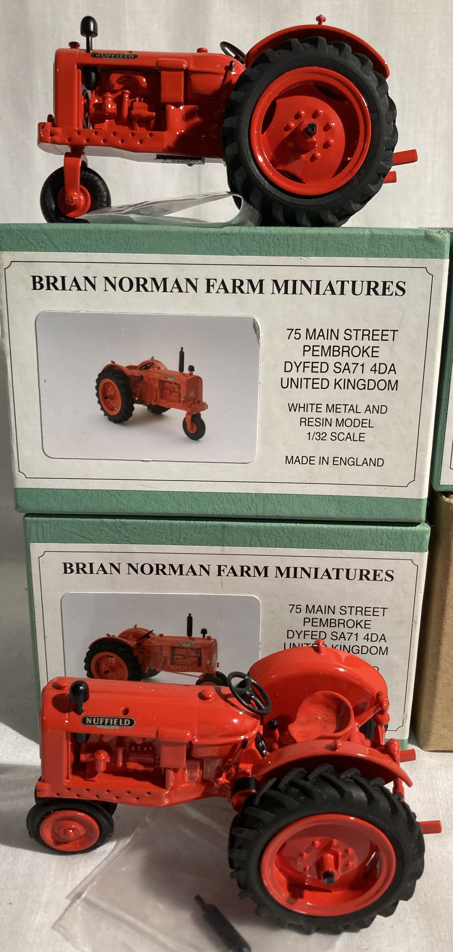 Tractors: A collection of eight boxed white metal and resin 1/32 scale model tractors made by - Image 2 of 5