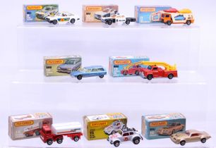 Matchbox: A collection of eight assorted boxed Matchbox 75 Series vehicles to comprise: Ford