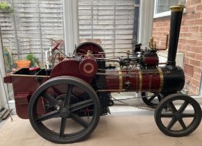 Live Steam: A Savage Brothers Little Samson 4”” Steam Traction Engine. Completed in 2012 and built