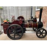 Live Steam: A Savage Brothers Little Samson 4”” Steam Traction Engine. Completed in 2012 and built