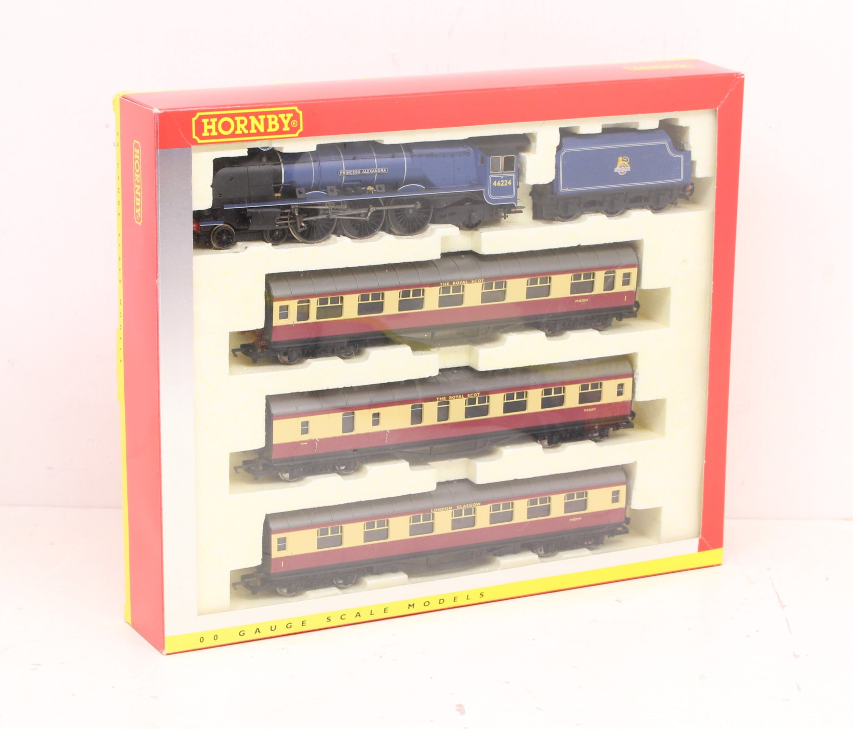 Hornby: A boxed Hornby, OO Gauge, The Royal Scot Train Pack, comprising: Princess Alexandra 46224