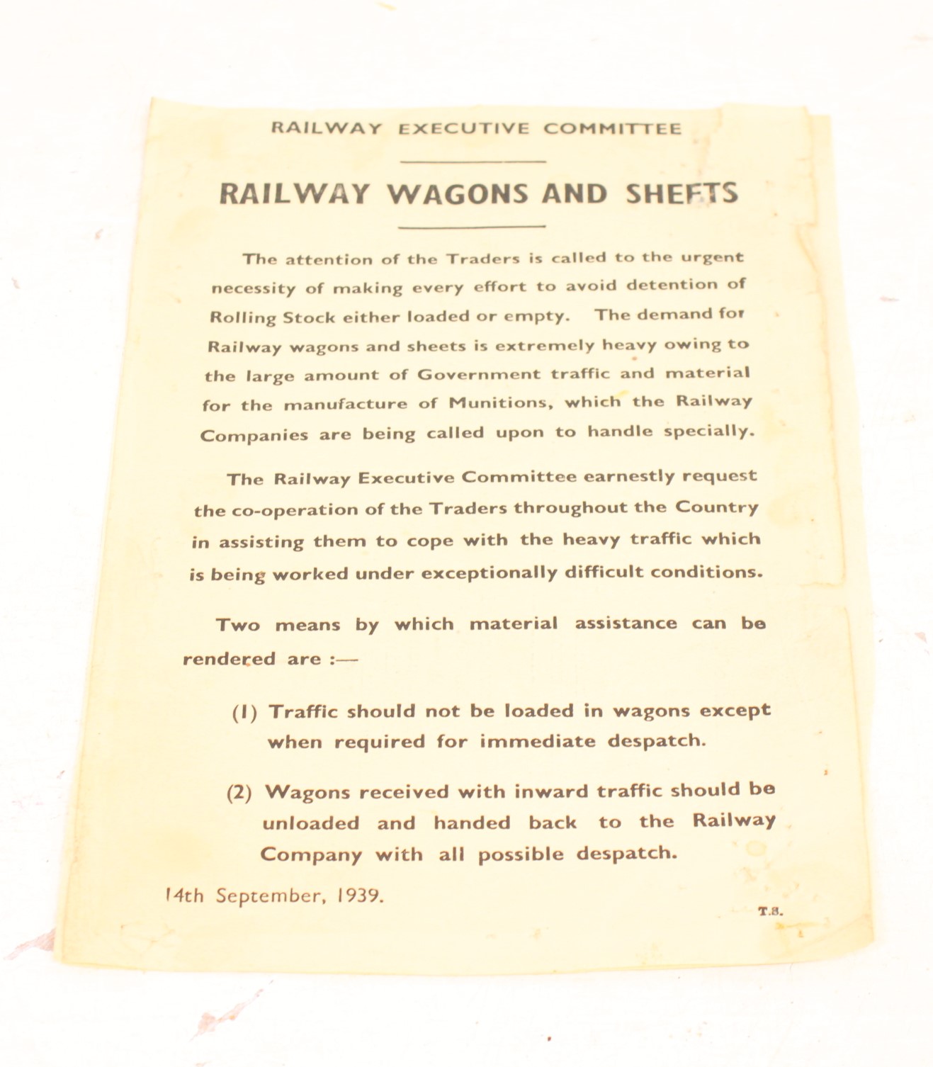 Railwayana: A 'British Railways Train Departures Nottingham (Victoria)' 1957 poster, measuring - Image 4 of 4