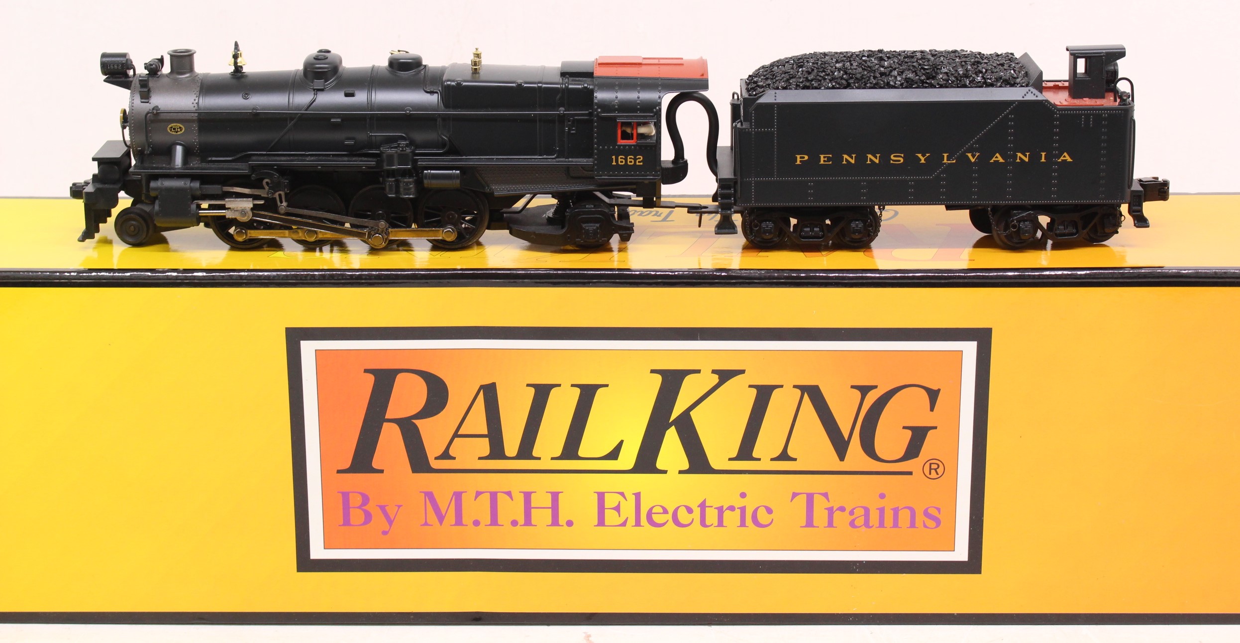 Railking: A boxed Railking by M.T.H. Electric Trains, Pennsylvania 2-8-2 L-1 Mikado Steam Engine - Image 2 of 3