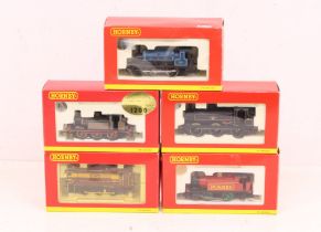 Hornby: A collection of five boxed Hornby, OO Gauge tank and diesel locomotives to comprise: