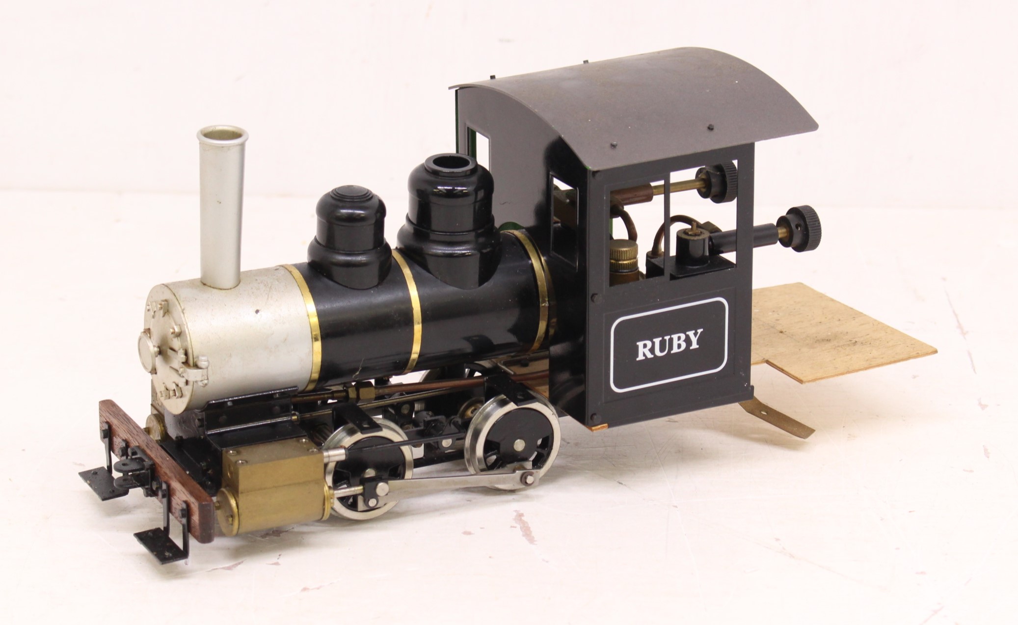 Accucraft: An Accucraft part-built Ruby locomotive, 45mm Scale. General wear expected with age. Used