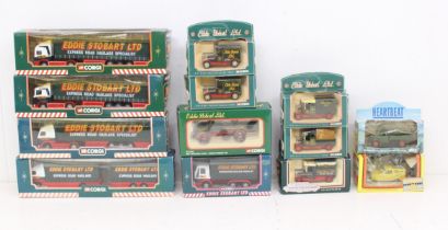 Eddie Stobart: A collection of assorted boxed Eddie Stobart vehicles with varying Corgi examples.