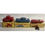 Dinky: A collection of three boxed Dinky Toys vehicles to include: Jaguar E Type 120, slight