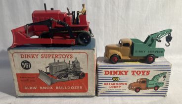 Dinky: A boxed Blaw Knox Bulldozer 561, together with a boxed Dinky Toys, Breakdown Lorry 430.