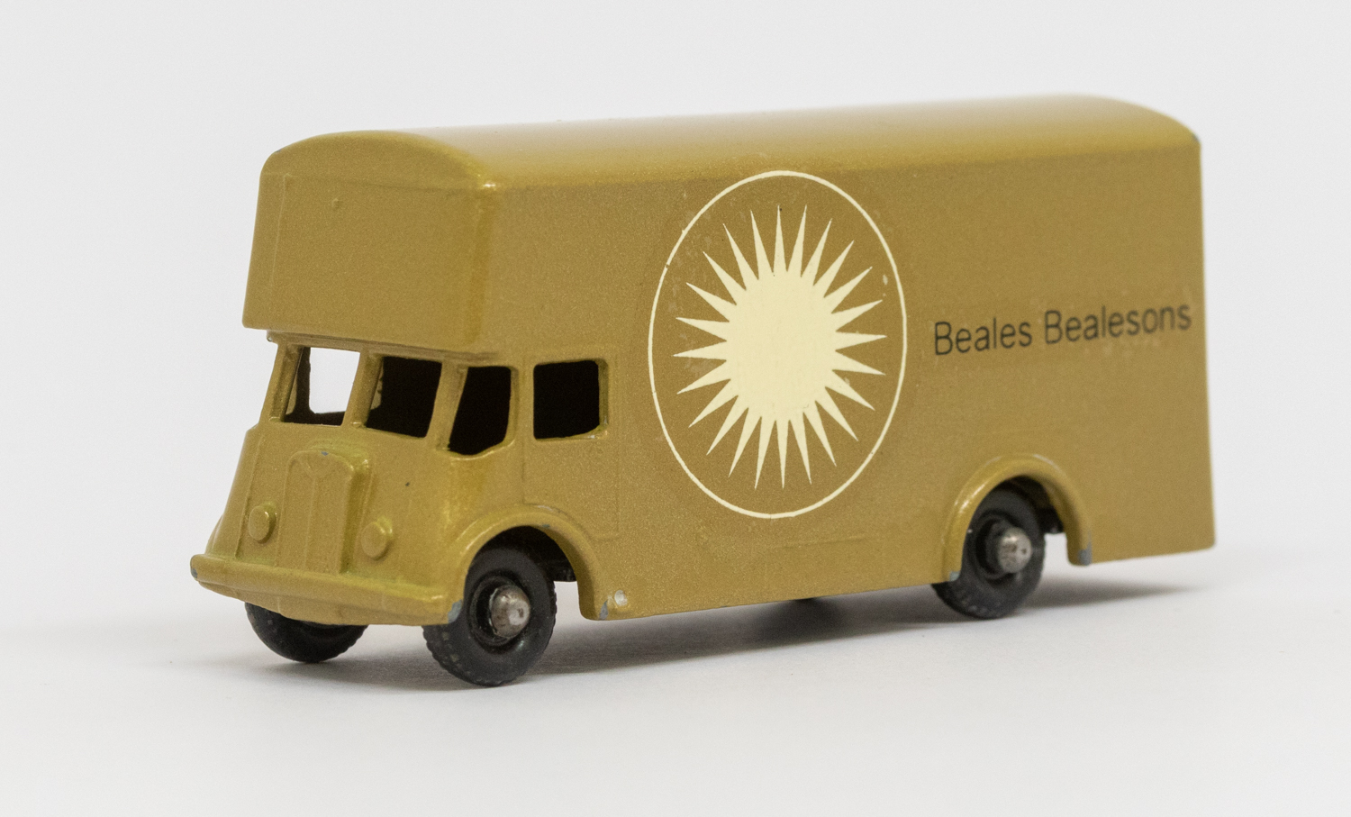 Matchbox: A Matchbox 75 Series, Pickfords Removal Van, 'Beales Bealesons', No. 46. Tan body, black - Image 2 of 7