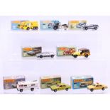 Matchbox: A collection of eight assorted boxed Matchbox 75 Series vehicles to comprise: Crane