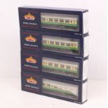 Bachmann: A collection of four boxed Bachmann, OO Gauge coaches to comprise: Set of 'Kyle Line' MK 2