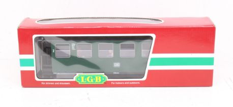 LGB: A boxed Lehmann-Gross-Bahn, G Gauge, DB Green Coach, Reference 30700. Original box, general