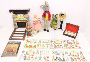 Toys: A collection of assorted toys and collectables to include: Pollock's Theatre and