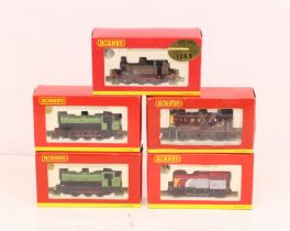 Hornby: A collection of five boxed Hornby, OO Gauge tank and diesel locomotives to comprise: