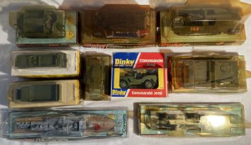 Dinky: A collection of Dinky Military Vehicles to include: Bren Gun Carrier 622; Leopard Anti-