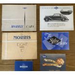 Motoring Interest: A collection of assorted vintage car brochures to include: 1940’s Morris and