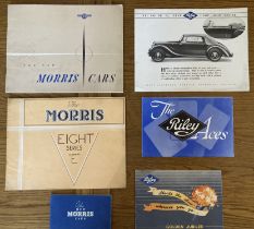 Motoring Interest: A collection of assorted vintage car brochures to include: 1940’s Morris and