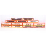 Hornby: A collection of thirteen boxed Hornby, OO Gauge coaches to comprise: R4095B, R4100C, R4129D,