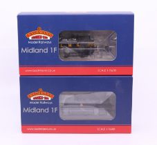 Bachmann: A boxed Bachmann, OO Gauge, Midland Class 1F 1725 LMS Black, Reference 31-430; and Midland