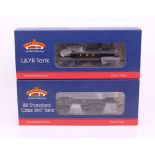 Bachmann: A boxed Bachmann, OO Gauge, L&YR 2-4-2 Tank 10695 LMS Black, Reference 31-165; and BR