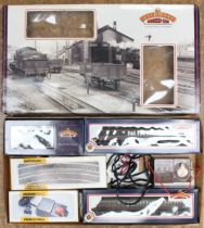 Bachmann: A boxed Bachmann Ivatt Passenger Set with two Suburban coaches, with LMS 1202 Tank