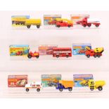 Matchbox: A collection of nine assorted boxed Matchbox 75 Series vehicles to comprise: Mercedes