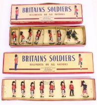 Britains: A boxed Britains Soldiers: Regiments of All Nations, The Scots Guards with Officer and