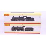 Hornby: A boxed Hornby, OO Gauge, BR 4-6-0 Class 75000 Locomotive and Tender, Reference R2714; and