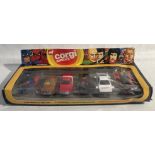 Corgi: A boxed Corgi Juniors, Crimefighters Gift Set, Reference No. 3021. Containing six cars to