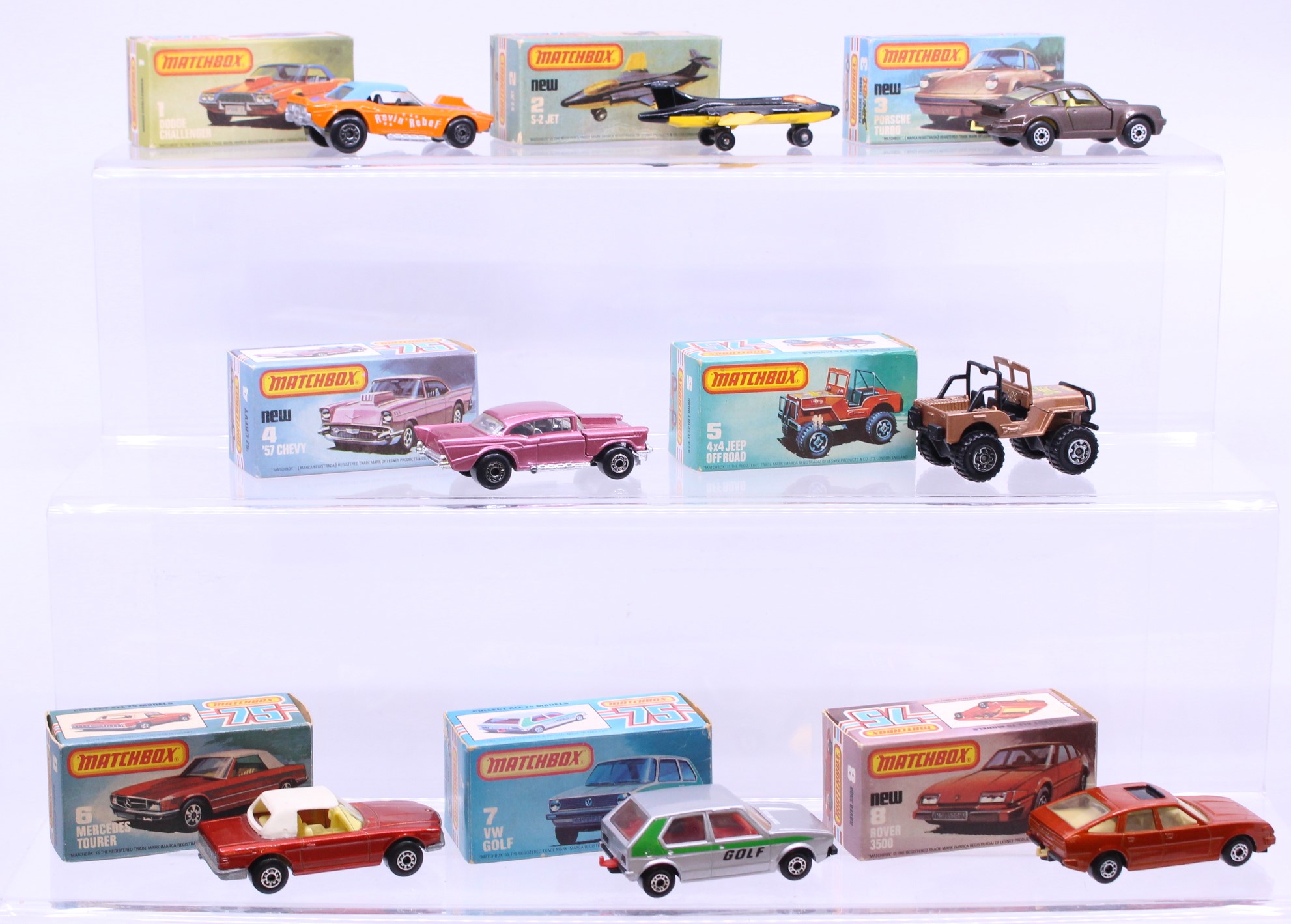 Matchbox: A collection of eight assorted boxed Matchbox 75 Series vehicles to comprise: Dodge - Image 2 of 2