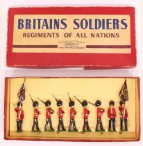 Britains: A boxed Britains Soldiers: Regiments of All Nations, Colour Party of the Scots Guards,