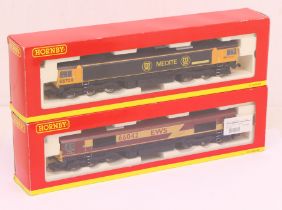 Hornby: A boxed Hornby, OO Gauge, Medite Co-Co Diesel Electric Class 66 Locomotive 66709 Joseph