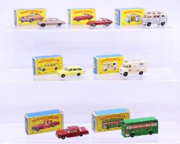 Matchbox: A collection of seven assorted boxed Matchbox 75 Series vehicles to comprise: Mark Ten