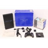 Playstation: A boxed Sony Playstation 2 console; together with a collection of games, including: