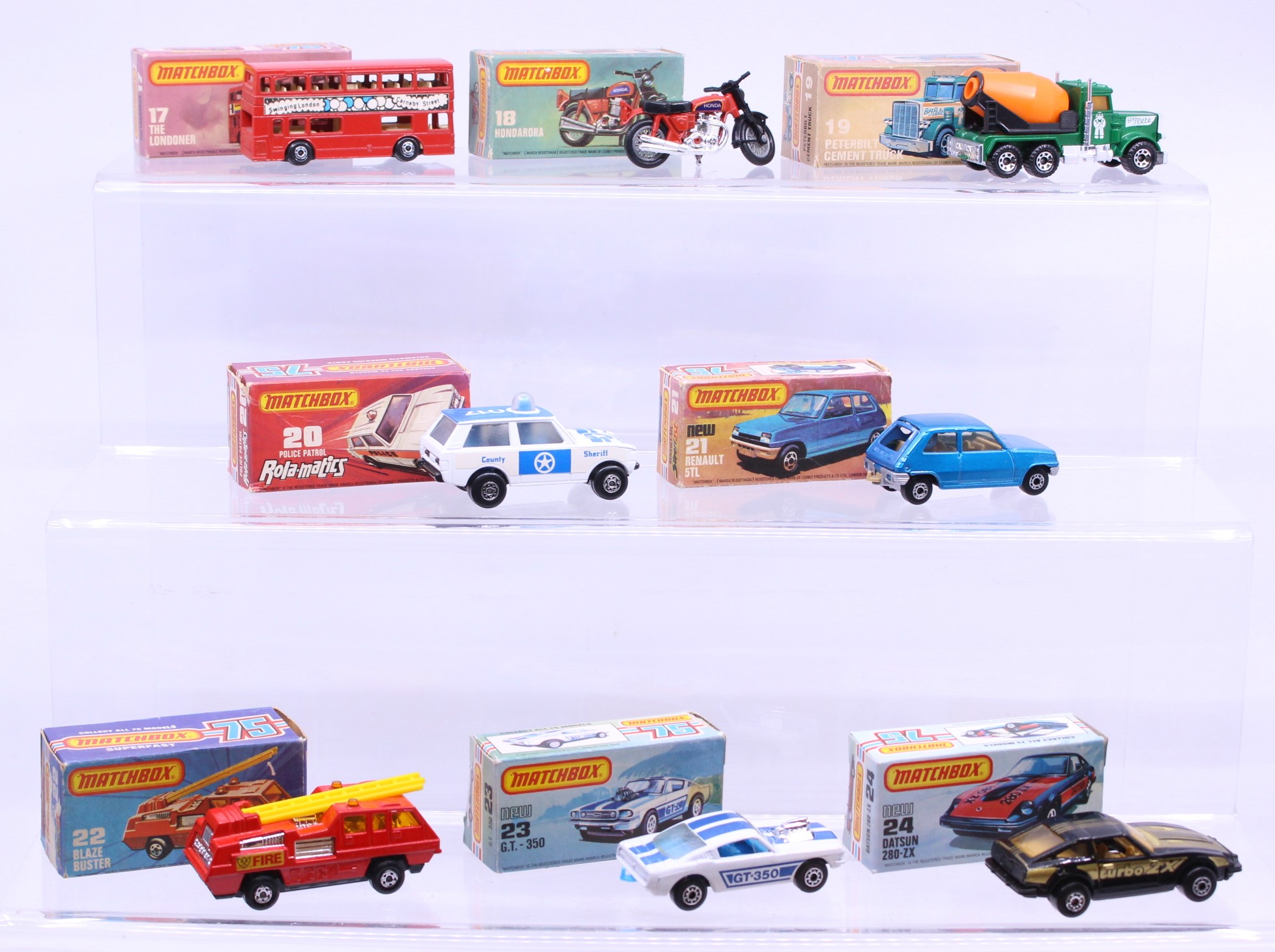 Matchbox: A collection of eight assorted boxed Matchbox 75 Series vehicles to comprise: The Londoner - Image 2 of 2