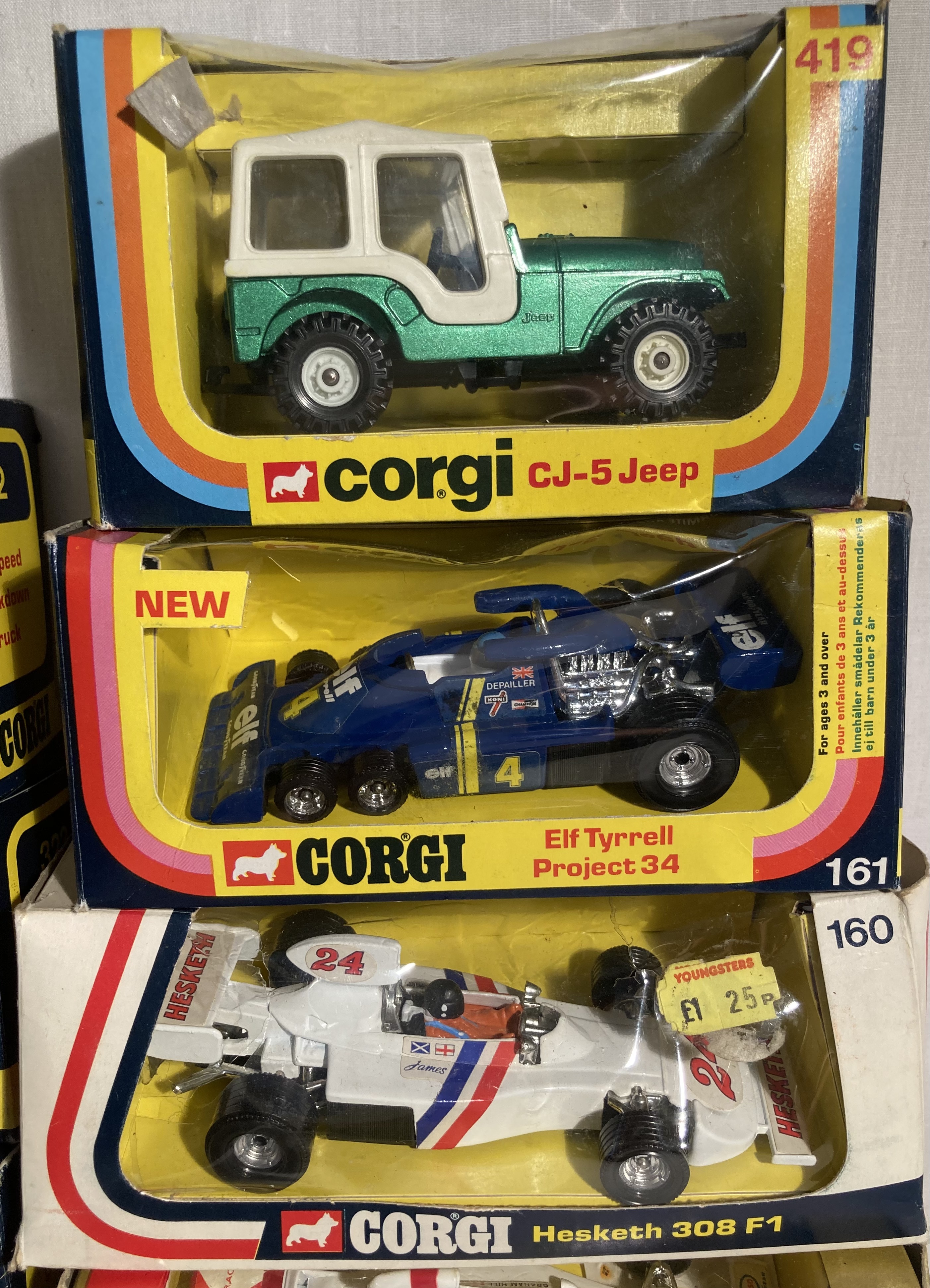 Corgi: A collection of ten Corgi Toys vehicles to include: Graham Hill’s Shadow F1 156, Hesketh F1 - Image 3 of 4