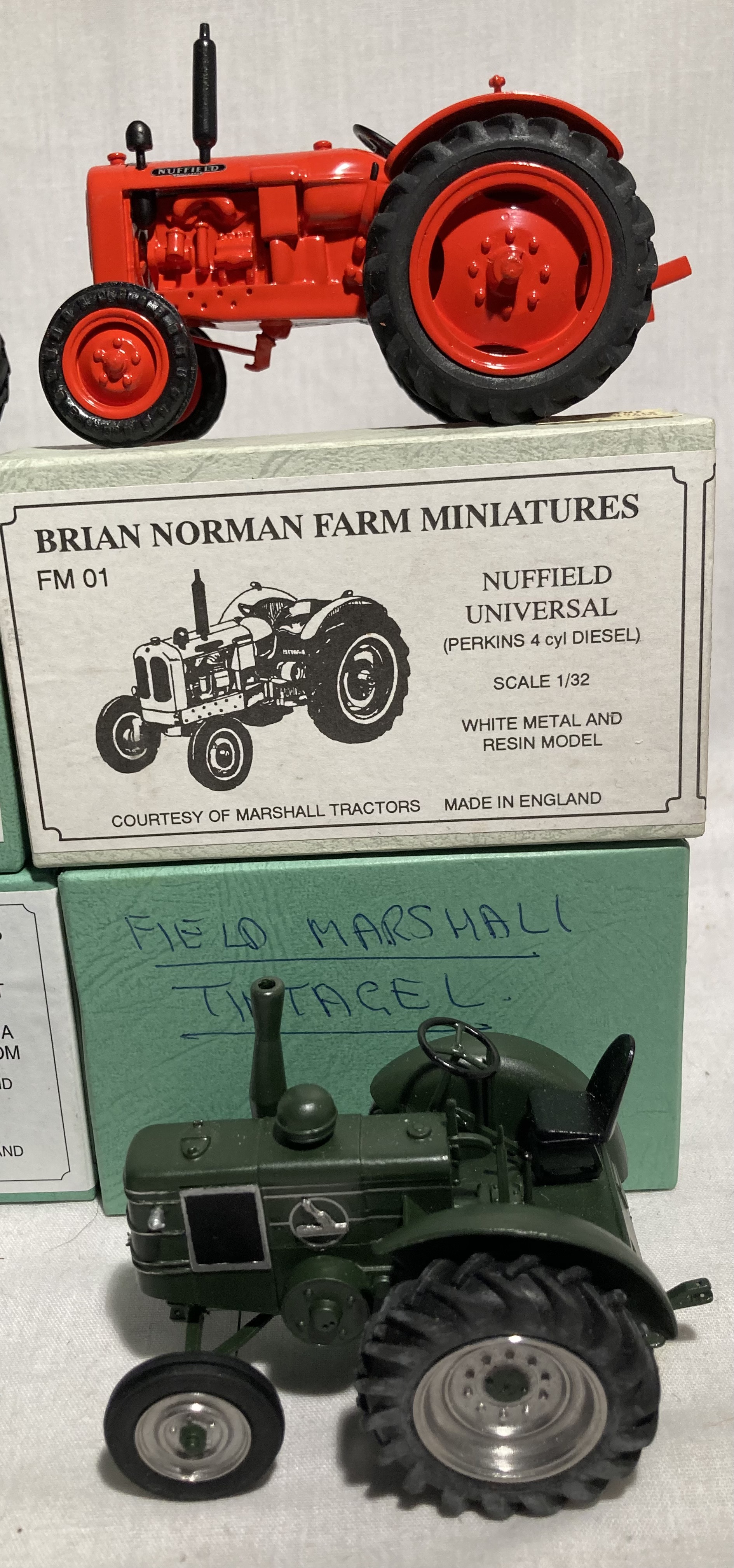 Tractors: A collection of eight boxed white metal and resin 1/32 scale model tractors made by - Image 5 of 5