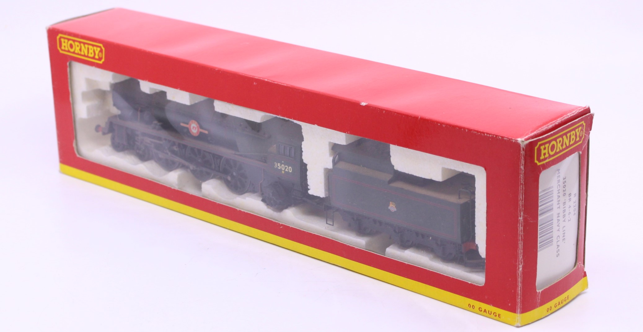 Hornby: A boxed Hornby, OO Gauge, BR 4-6-2 35020 'Bibby Line' Merchant Navy Class Locomotive and - Image 3 of 3