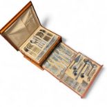 A complete cased canteen of stainless steel cutlery. Eight settings and to include serving cutlery