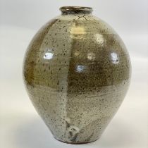 Large Bernard Leach Stoneware Vase BL & St Ives Marks  Height: 37cm  Width: 28cm No chips or cracks,