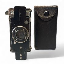 ***AWAY*** A Houghton Ensignette 2C deluxe bellows Camera patent No 28464 with leather case
