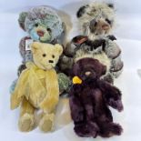 A Group Of 4 Charlie Bear Soft Toys Including Bamboozle 46cm, Romy 48cm, Forever 36cm & Demi 32cm