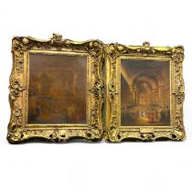 George Baxter (1804-1867) The Coronation of Queen Victoria A pair of prints in ornate gilt frames,