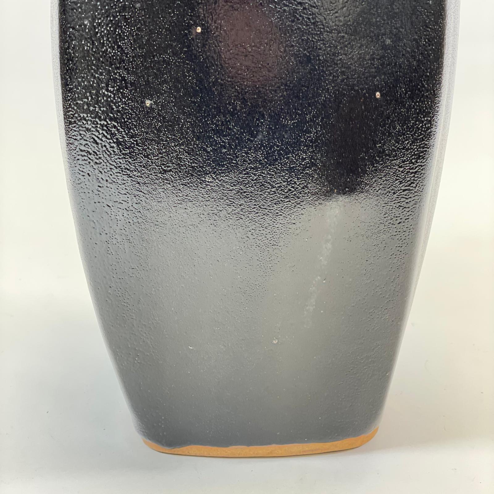 Large Bernard Leach Stoneware Bottle Vase Tenmoku Type Glaze BL & St Ives Marks  Height: 37cm  No - Image 5 of 10