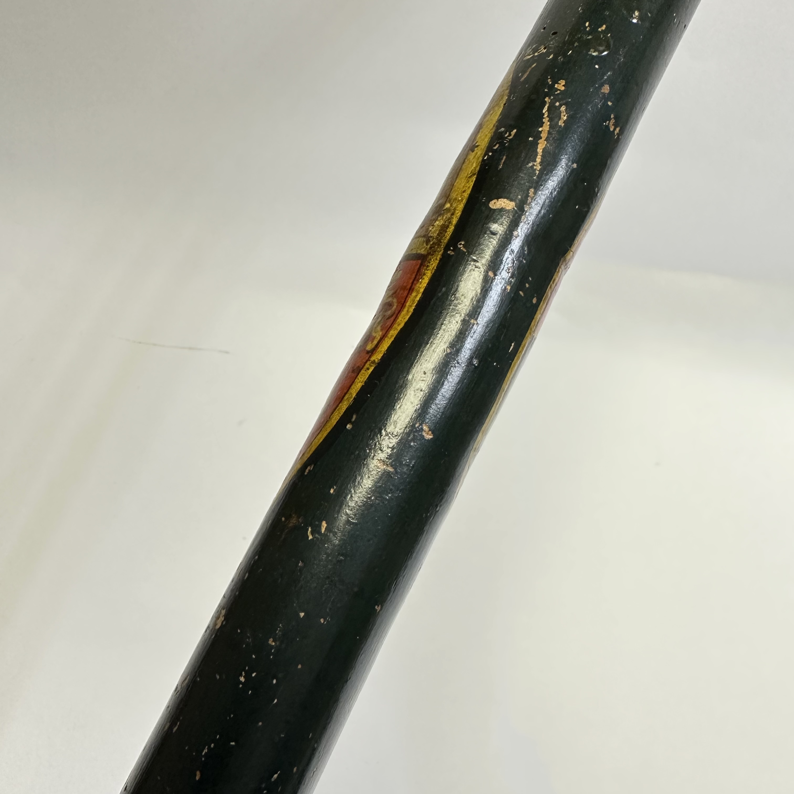 19th Century George IV painted police truncheon decorated with Armorial Crest. Approximately 48cm - Image 8 of 8