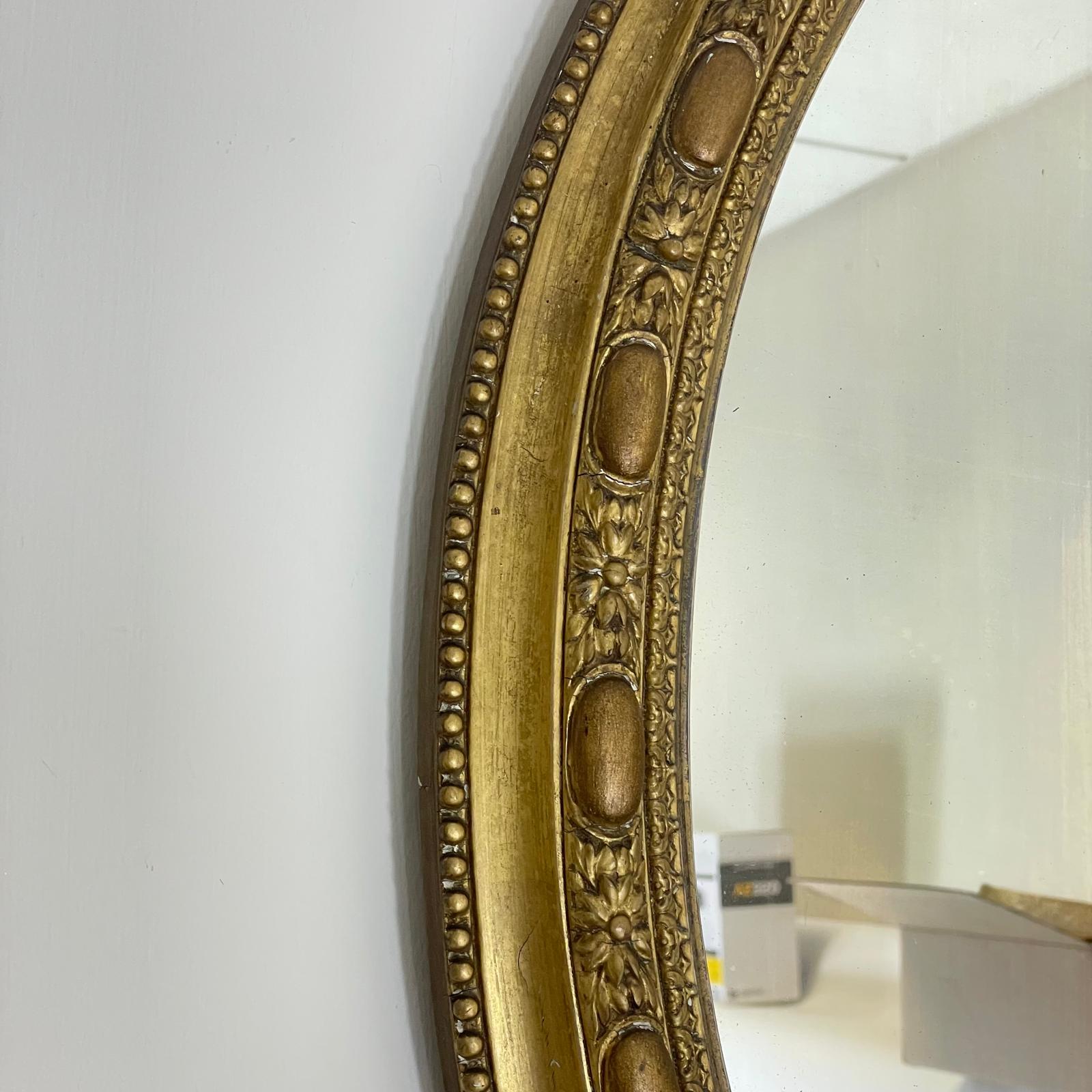 19th Century gilt mirror with Gadrooned Edge. Some losses to gilt. Approximately 79cm High x 63cm - Image 8 of 8