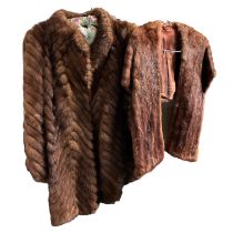 ***AWAY*** A vintage mink jacket and stole